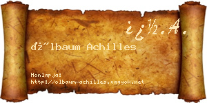 Ölbaum Achilles névjegykártya